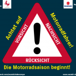Achtung Motorradfahrer